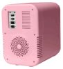 DMS 6 l-es kompakt mini-hűtő és melegen tartó készülék – pink tükrös kivitel