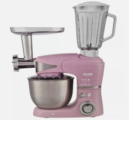 DMS 3 az 1-ben konyhai gép KMFB-1700B álló mixer húsdarálóval, 5 liter, 1700 W rózsaszín 4251362486131