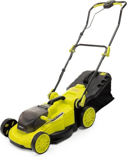 BONTOTT TERMÉK - Baricus 40 cm Akkumulátoros Fűnyíró – 2x 4,0 Ah Akkumulátorral, Mulcsozó Betéttel